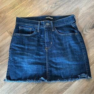 Express Denim Mini Skirt, 00